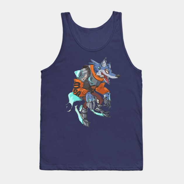 Fighting Mouse Illustration Tank Top by Axelcaldwell